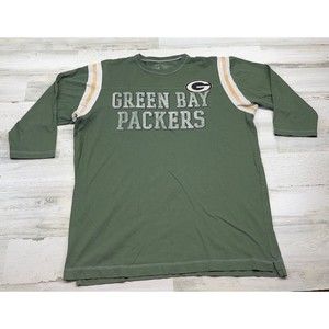 Forty Seven Brand NFL Green Bay Packers Womens 3/4 Sleeve T Shirt Medium